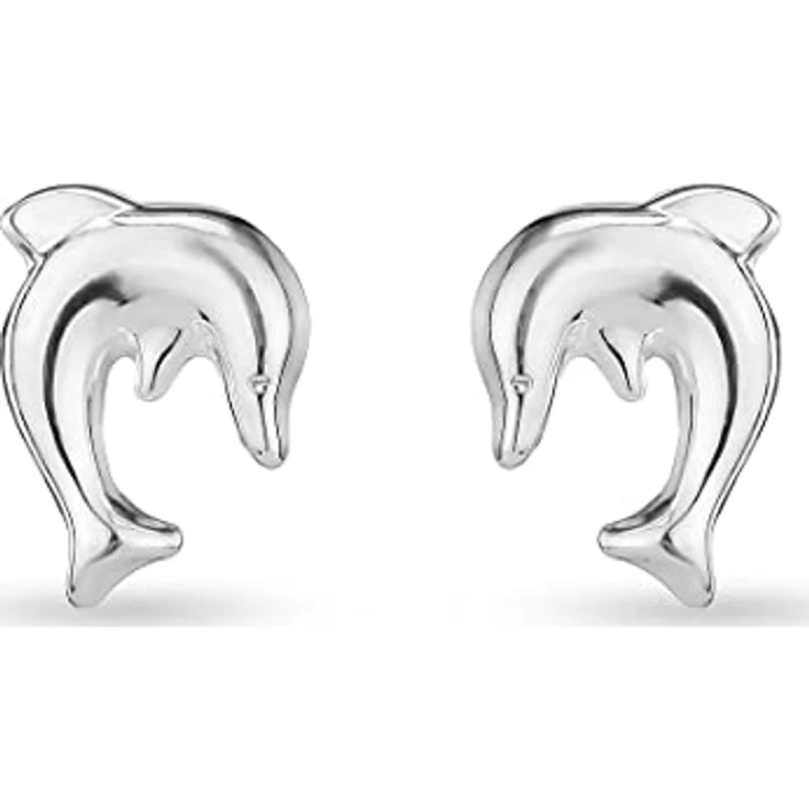 LITTLE FRIENDS FAVS Mädchen-Ohrstecker 925er Silber, 0,8 cm x 0,6 cm, in Geschenkbox – Bild 1