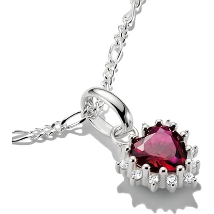 Thomas Sabo Charm Club Connect Charm-Anhänger True Romance, rotes Herz aus recyceltem 925 Silber mit filigraner Öse, CC1279-013-10 – Bild 2