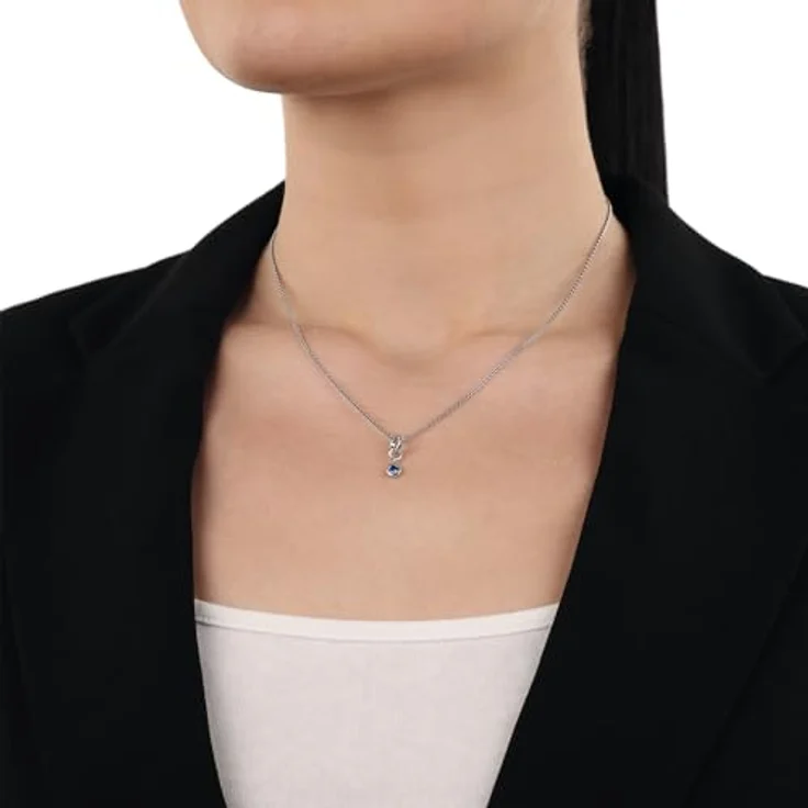Amor Charm "Januar" 925 Sterling Silber Damen Charms mit Zirkonia, 1,5 cm, Geschenkbox – Bild 5