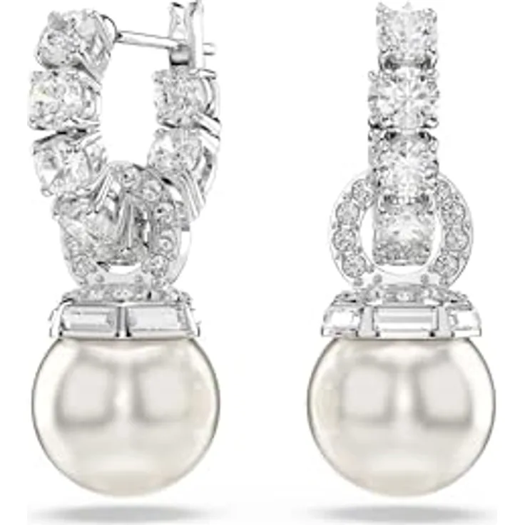Swarovski Creolen Matrix 5691716, elegante Ohrringe aus funkelndem Kristall