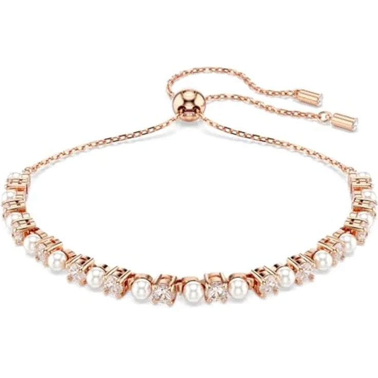 Swarovski Damen-Armband Metall mit Kristall, One Size, zeitloses Design