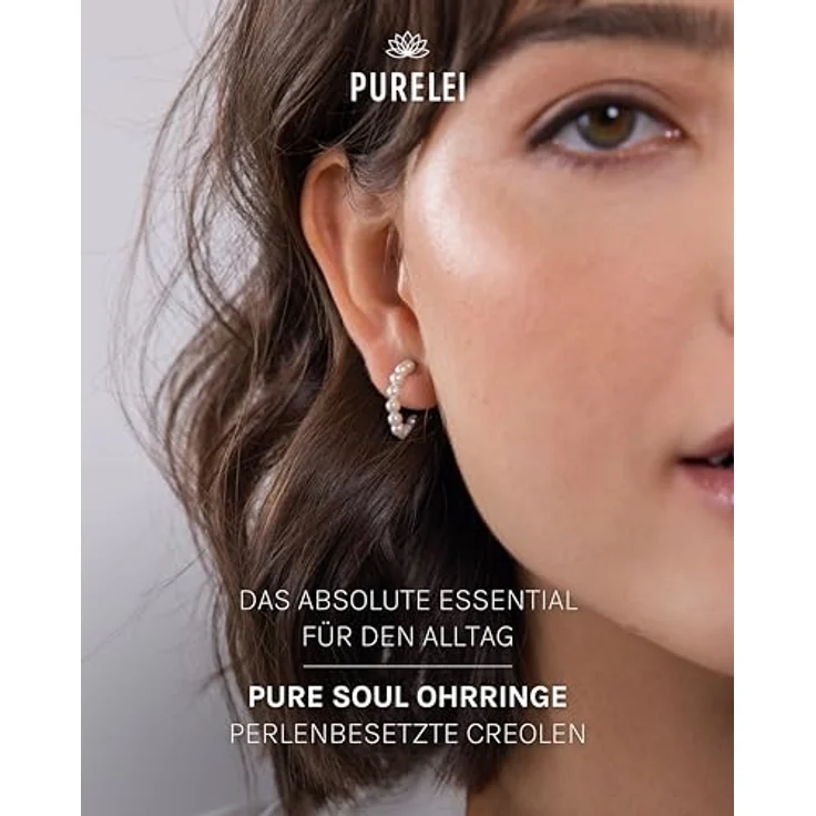 PURELEI Pure Soul Ohrringe (Gold) – Damenohrringe aus langlebigem Edelstahl – wasserfest, 10 mm Innendurchmesser – eleganter Modeschmuck für individuelle Looks – Bild 2