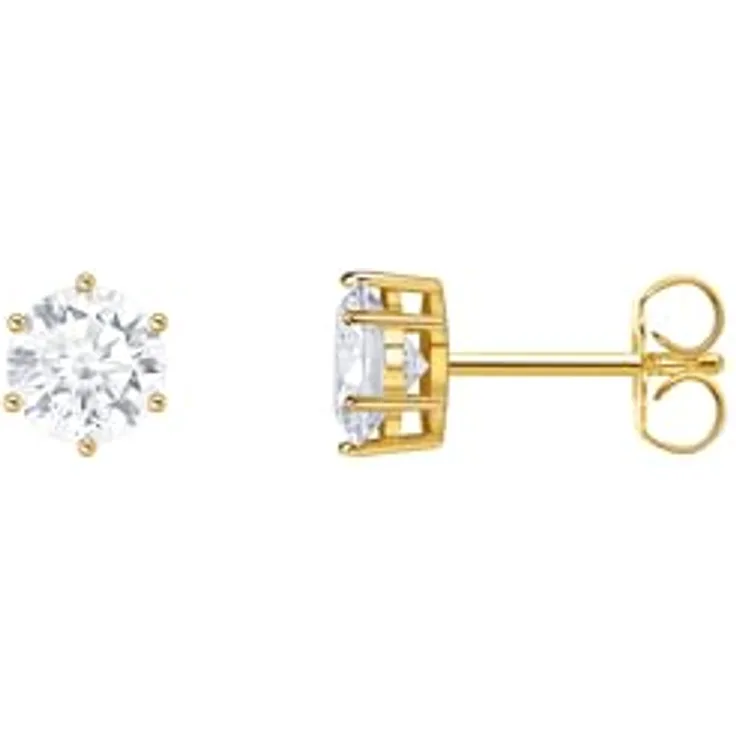 Thomas Sabo Ohrstecker H2301-414-14, vergoldet aus 925er Silber mit Zirkonia-Besatz, gold