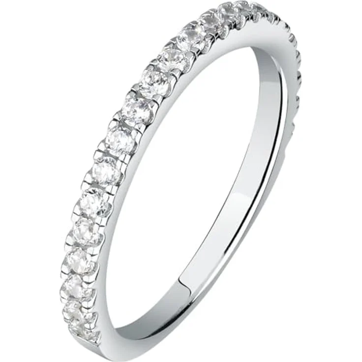 CHRIST Damen-Ring 925er Silber, recycelte Zirkonia, Größe 58 – Bild 1