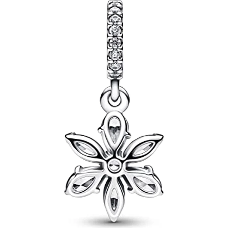 PANDORA Timeless Funkelnder Herbarium Cluster Charm-Anhänger, Sterling-Silber mit bunten Steinen, kompatibel mit Moments Armbändern, 782383C01 – Bild 2