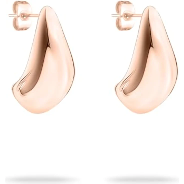 Tamaris Creole TJ-0602-E-22, Damen-Ohrringe aus Edelstahl IP Roségold, 2,2 cm mit Steckverschluss – Bild 1