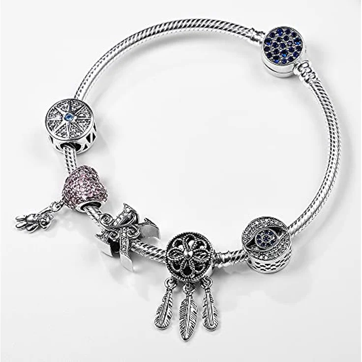 Pandach Damen Armband 925 Sterling Silber, Schlangen-Gliederarmband, perfektes Geschenk für Frauen zu Valentinstag, Muttertag und Geburtstagen – Bild 2