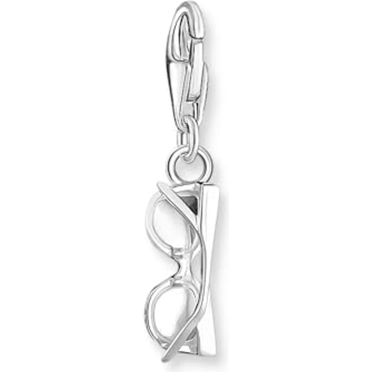 THOMAS SABO Charm-Anhänger Sonnenbrille, Silber, recycletes 925 Sterlingsilber mit Steinen, Charm Club 2027-041-9 – Bild 2