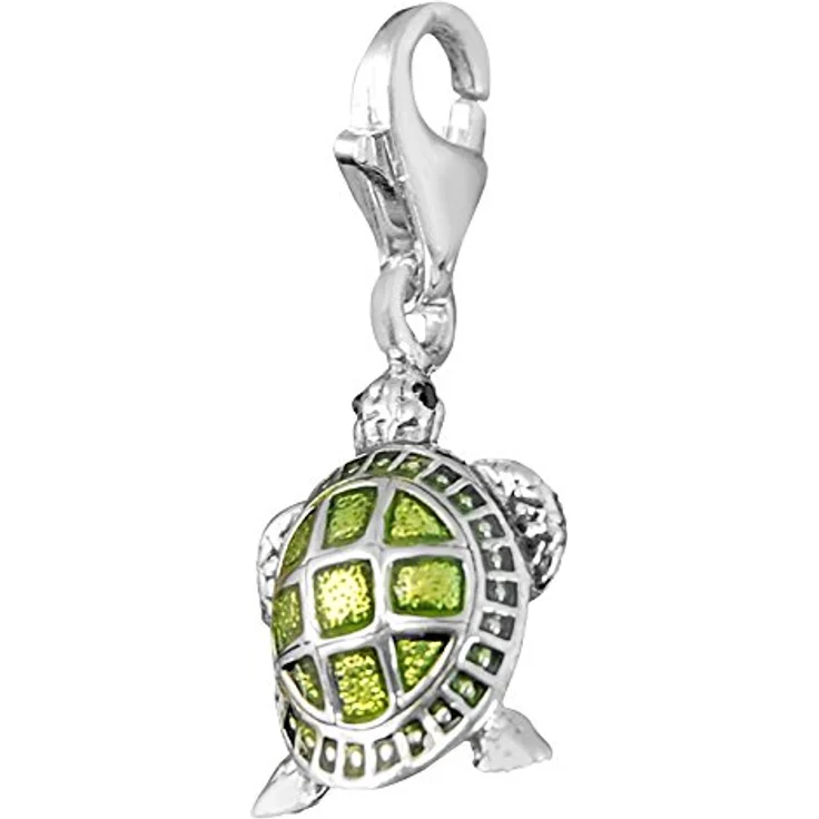 Thomas Sabo Charm-Anhänger Schildkröte Charm Club, 925 Sterling Silber mit Karabinerhaken – Bild 1