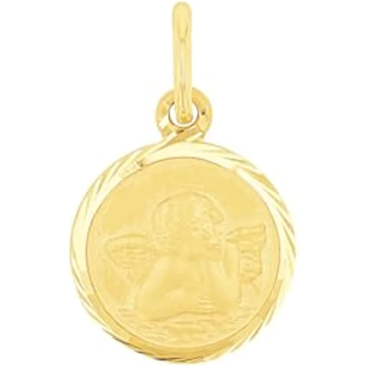 Amor Engel Motivanhänger Unisex, 1,6 cm, 375 Gold, kommt in Schmuck Geschenk Box, 2013643