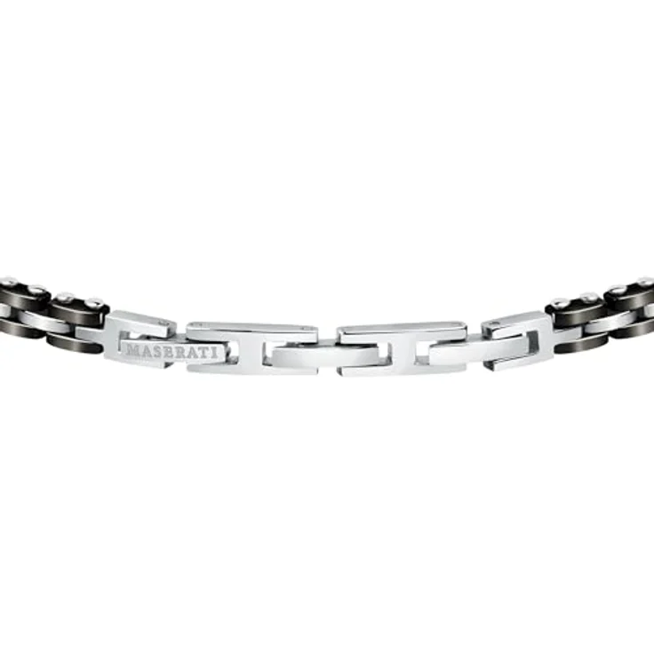 Maserati Jewels Herrenarmband JM420ATI02, 22 cm, aus Edelstahl und Keramik mit PVD-Beschichtung, Maserati-Blau-Finish, Clipverschluss – Bild 3