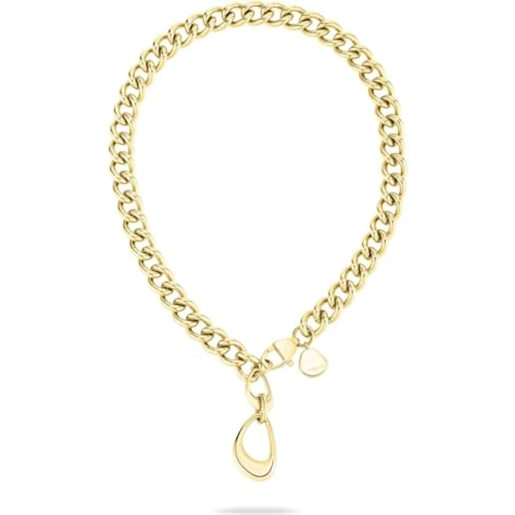 LIEBESKIND Halskette LJ-1429-N-45, Edelstahl IP Gold poliert, 45 cm, Karabinerverschluss – Bild 2