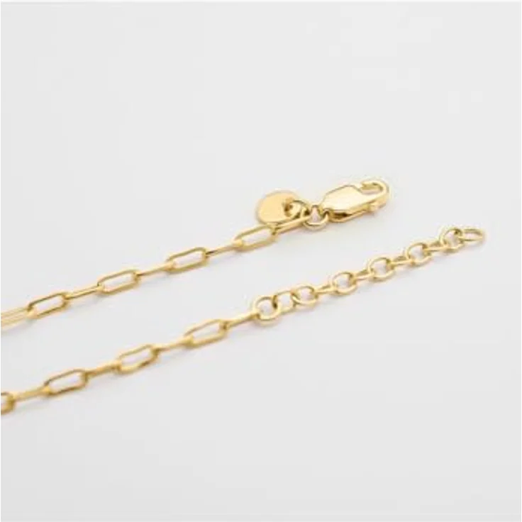 Guido Maria Kretschmer Damen-Halskette 925er Silber mit Zirkonia, Gelbgold, One Size – Bild 2