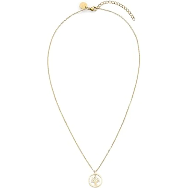 s.Oliver Necklace - Elegante Ankerkette aus poliertem Edelstahl - IP Gold, 47 cm, wasserfest & hautfreundlich – Bild 3