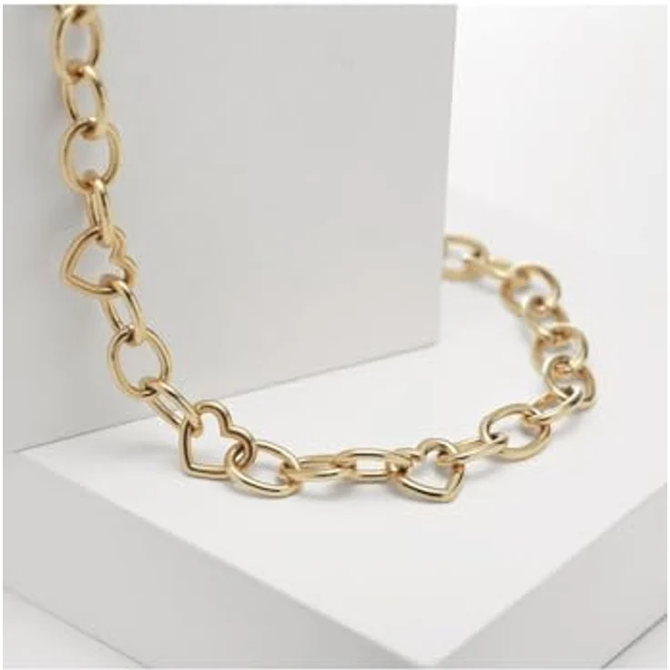 Guido Maria Kretschmer Damen-Halskette Edelstahl, Gelbgold, One Size, zeitloser Schmuck – Bild 3