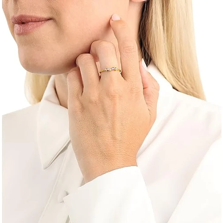 Amor Damen Ring 925 Sterling Silber mit bunten Zirkonia, kommt in Schmuck Geschenk Box, 2037230 – Bild 2