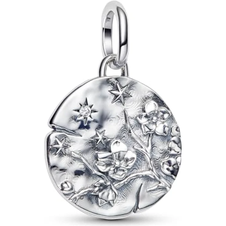 PANDORA Damen-Kette Silber 925, Geschenkset mit Kirschblüten-Anhänger und Zirkonia, verstellbare Rundankerkette 38-45 cm, edle Geschenkidee 21015 – Bild 2