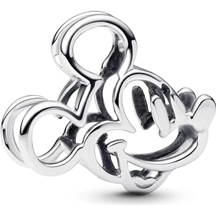 PANDORA Funkelnde Sternschnuppe Charm, Sterling Silber mit 14k Vergoldung und Zirkonia, Maße: 10 x 11,6 x 11,2 mm, kompatibel mit Moments, 762202C01 – Bild 1