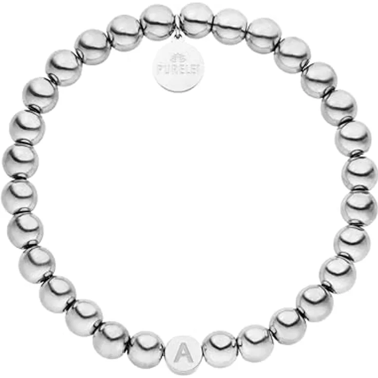 Purelei Bubble Kette Damen, Wasserfeste Halskette aus Edelstahl, 40-45 cm verstellbar, Silber