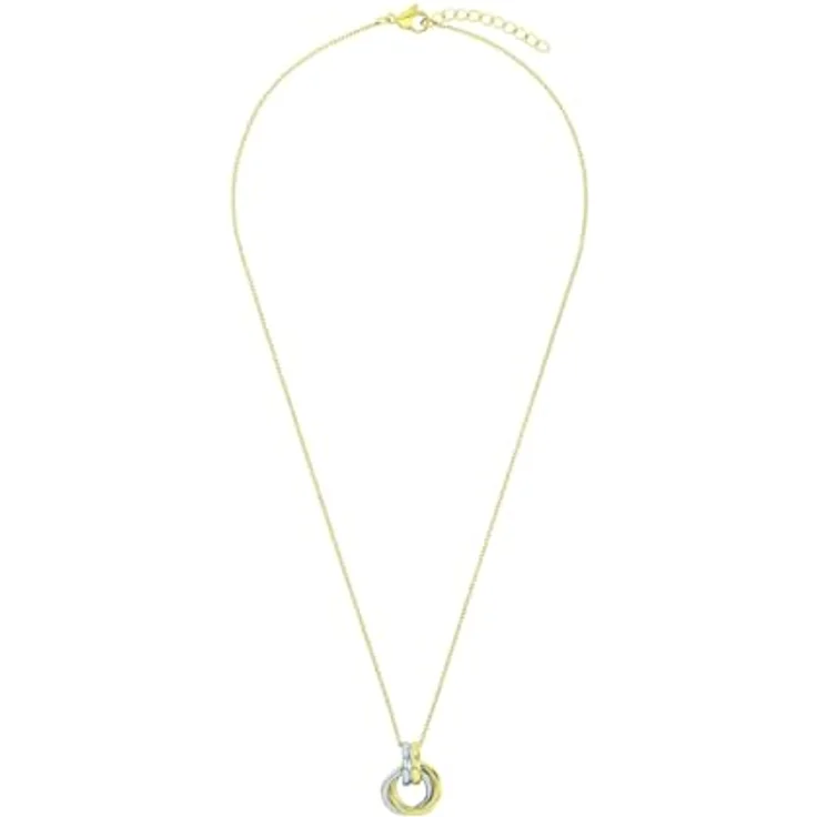 Amor Bicolor Kette mit Anhänger aus Edelstahl, Damen Halsschmuck, Längenverstellbar 42+3 cm, inklusive Schmuck Geschenk Box – Bild 5