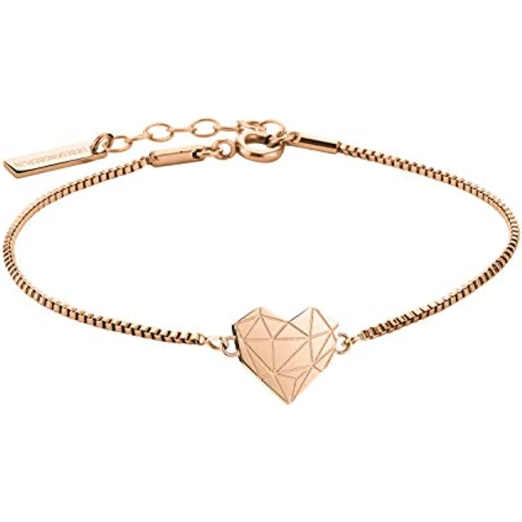 Liebeskind Armband LJ-0330-B-17, Edelstahl mit Karabinerverschluss, 17 cm Länge plus 3 cm Verlängerung, mit Anhänger 1,2 cm x 1,1 cm – Bild 1