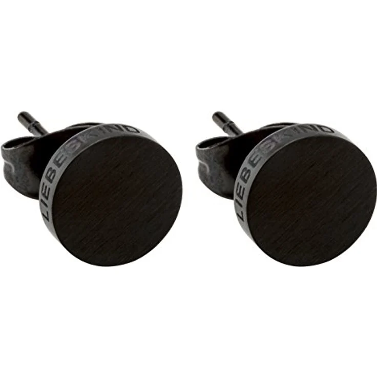LIEBESKIND BERLIN LJ-0067-E-07 Ohrstecker, 7 mm, Edelstahl, IP Black – Bild 1