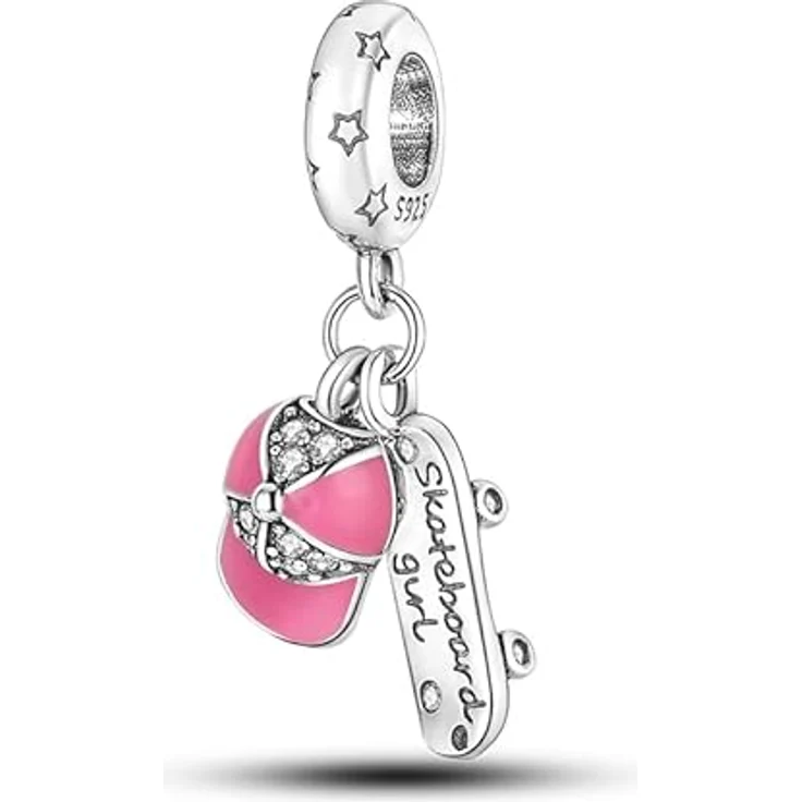 Pandach Charm Anhänger für Armband, 925 Sterling Silber mit Zirkonia, kompatibel mit europäischen Armbändern und Halsketten, für Frauen und Mädchen – Bild 1