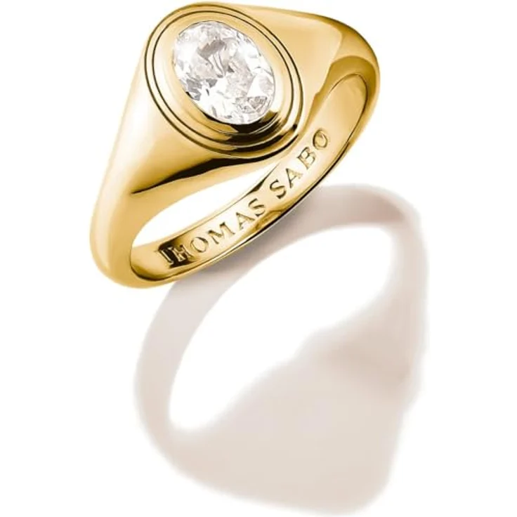 THOMAS SABO Damenring Silber mit Zirkonia, Größe 54, Weiß, Modell 32032251 – Bild 1