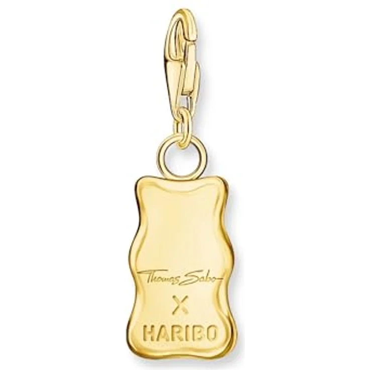 THOMAS SABO Charm-Einhänger THOMAS SABO x HARIBO, goldfarbener Goldbär Charm-Anhänger aus Silber für Armbänder, Ketten und Creolen – Bild 5