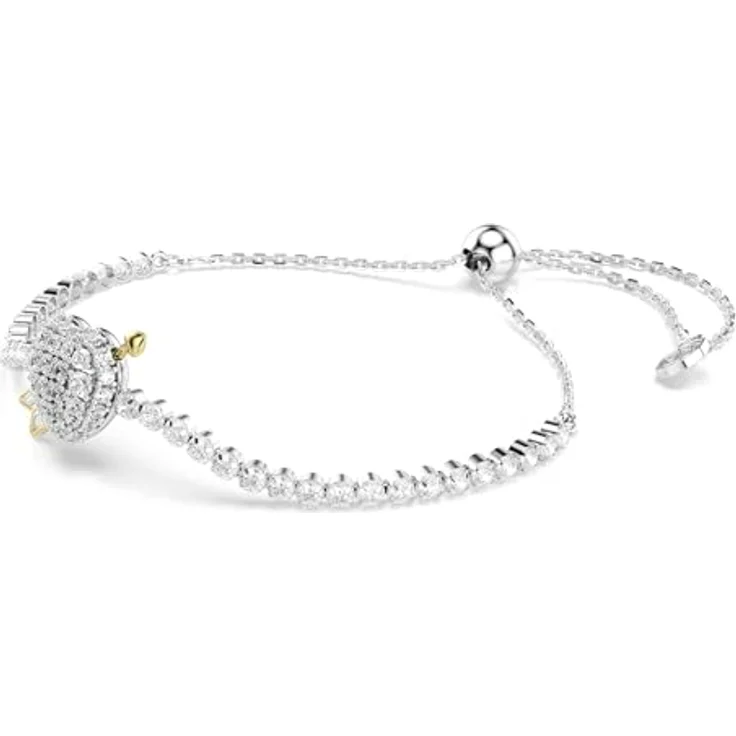 Swarovski Idyllia Armband, Herz mit Pfeil, Weiß, Rhodiniert, Anpassbare Größe, Verschiedene Schliffe – Bild 2