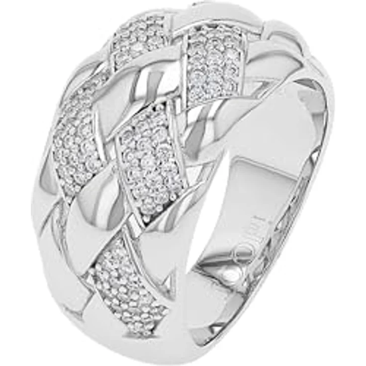 JOOP! Damenring Silber 925, 12 mm, mit Zirkonia, glänzend, Geschenkidee in Schmuck Geschenk Box – Bild 4