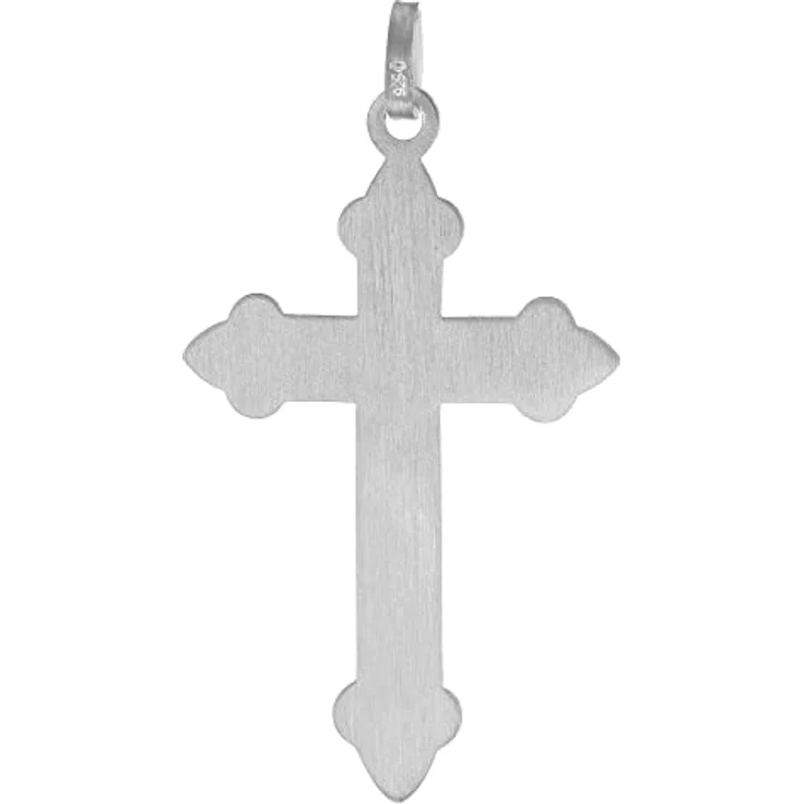 trendor Herren-Halskette mit orthodoxem Kreuz 35 mm, 925 Silber, Venezianer-Kette, 50 cm, elegantes Geschenk in Schmuck-Box – Bild 2
