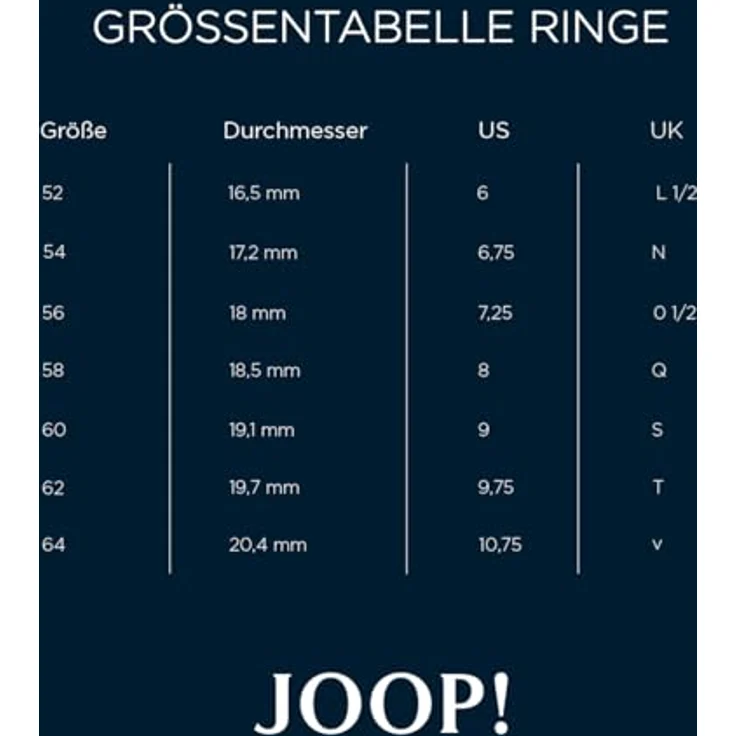 JOOP! Fingerring für Damen, 925 Sterling Silber mit Zirkonia und Kornblume, 1-tlg – Bild 5