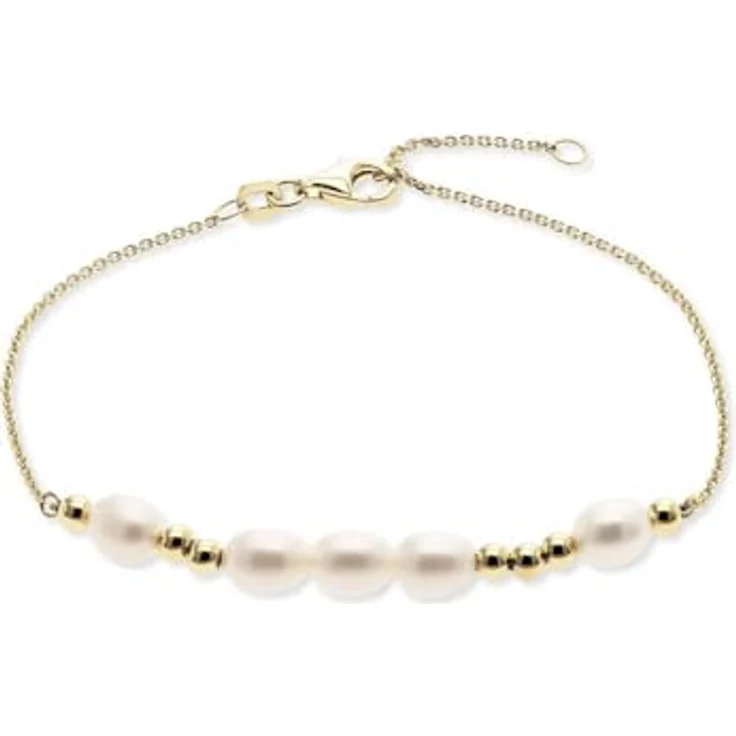 CHRIST Damen-Armband 585er Gelbgold mit Süßwasserperle, One Size – Bild 1