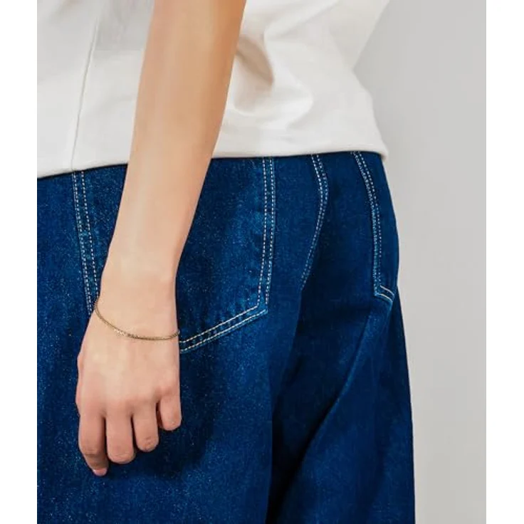 Copenhagen STUDIOS Mini Edgy Bracelet, gold, Gliederarmband aus poliertem Edelstahl, verstellbar 15-20 cm, wasserfest & hautfreundlich – Bild 2