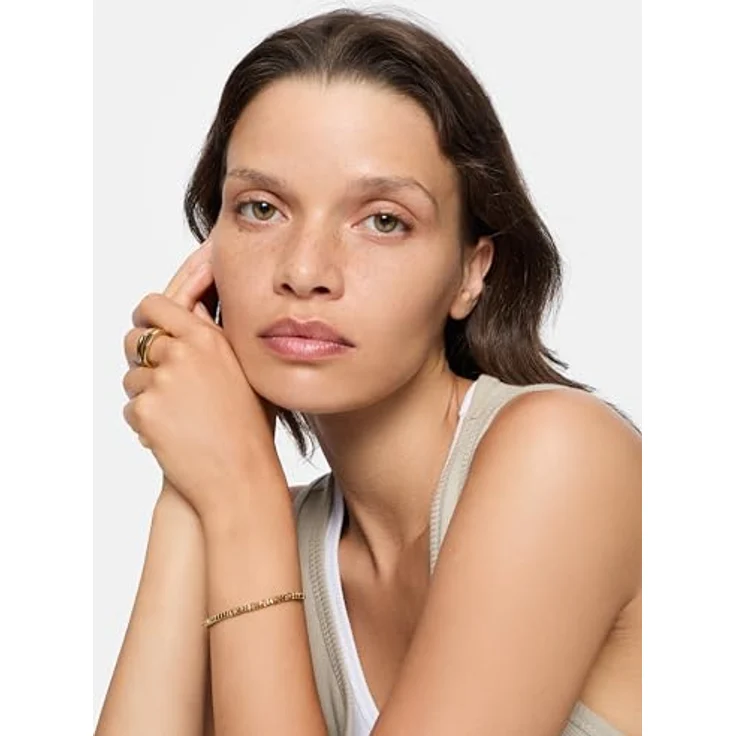 Liebeskind Berlin LJ-1528-B-17, Damen-Armband aus Edelstahl IP Gold, 17 cm mit Zugverschluss – Bild 3