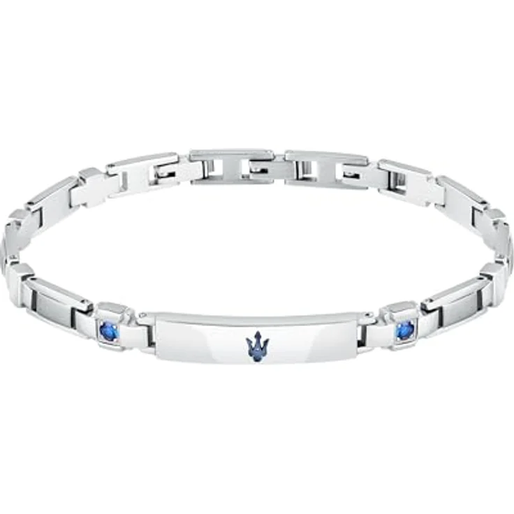 Maserati Herren-Stahlarmband, Sapphire Kollektion mit blauen Saphiren, 21,5 cm, JM224AXO02 – Bild 1