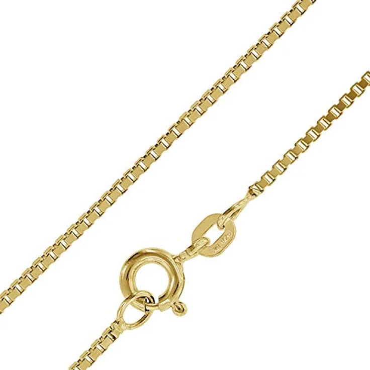 trendor Anhänger Kreuz 585 Gold (14 Karat) mit goldplattierter Kette, 40 cm, inklusive Schmuck-Box – Bild 4