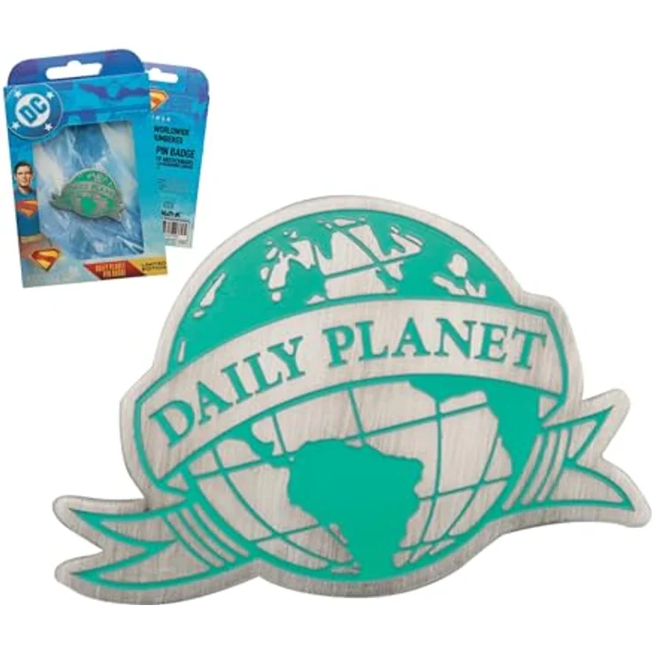 FaNaTtik Superman 2025 Daily Planet Pin Badge, Limited Edition Metallnadel, 29 x 40 mm, individuell nummeriert, Gummiverschluss, limitiert auf 9995 Stück – Bild 3