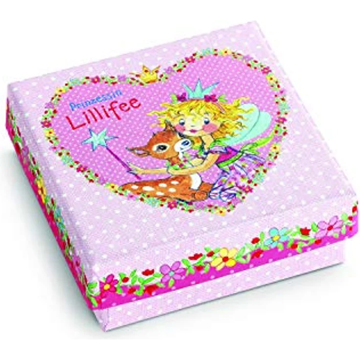 Prinzessin Lillifee Silberkette Herz mit glitzerndem Kristallstein, kindgerechtes Design für kleine Prinzessinnen – Bild 5