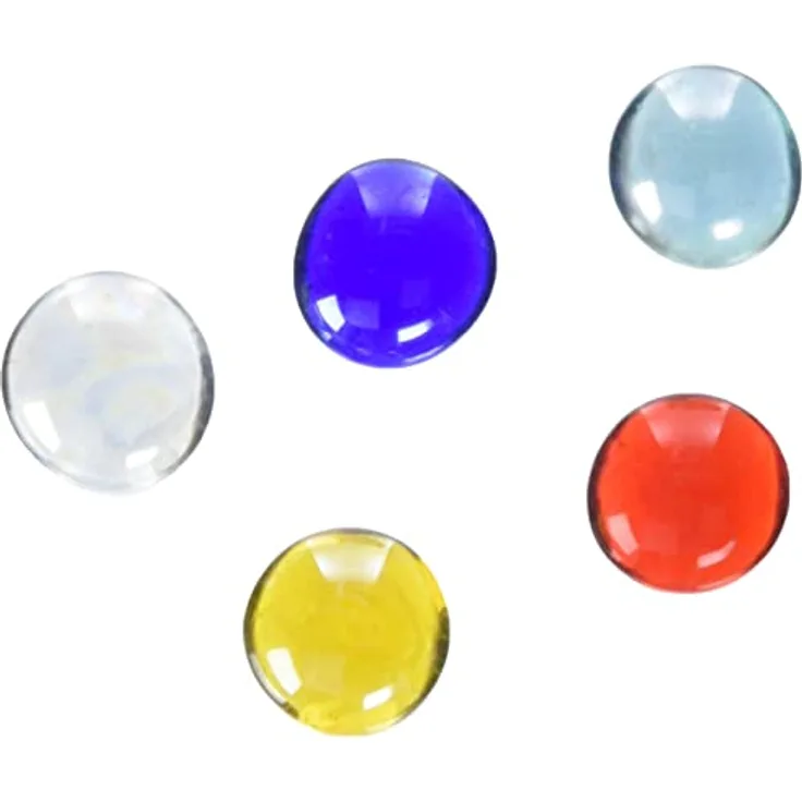 GLOREX Glasnuggets 200 g, 20 mm, mehrfarbig, ideal zum Basteln und Dekorieren