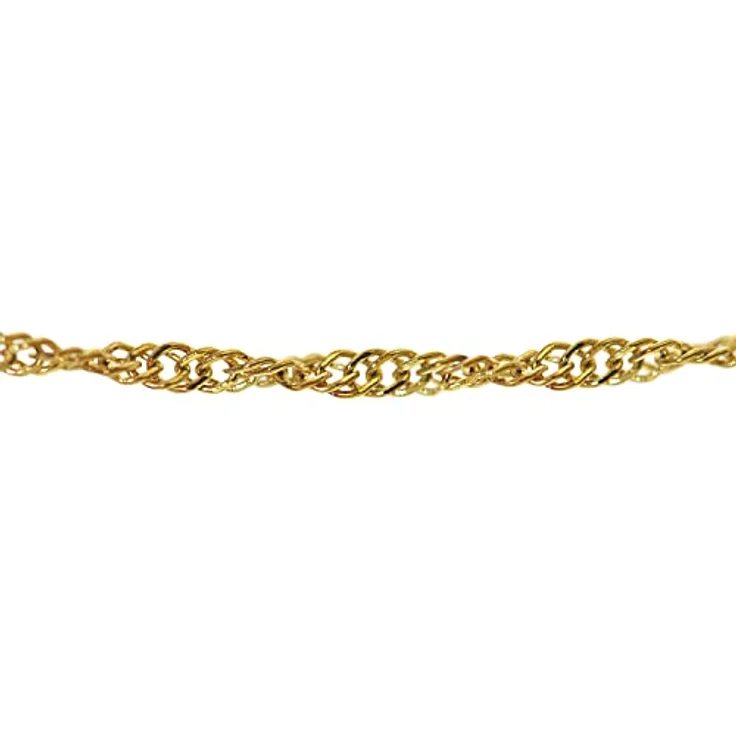 trendor Feine Singapur-Kette 333 Gold (8 Karat) 1,0 mm, elegante goldene Halskette, 42 cm, ideal als Geschenk für Damen – Bild 2