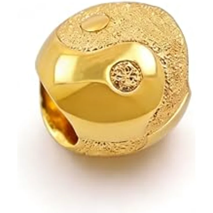 Anduonie Charms Silber 925 Charm Gold Stopper Beads, roter Yin und Yang Anhänger, kompatibel mit europäischen Armbändern und Halsketten für Frauen – Bild 1