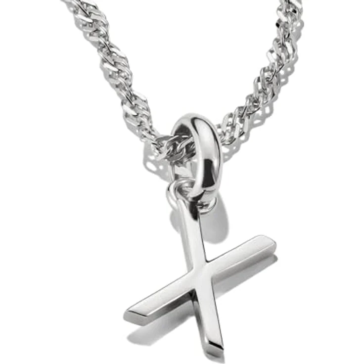 Thomas Sabo Charm Club Connect Charm-Anhänger Buchstabe X, recyceltes 925 Silber mit filigraner Öse, vielseitig kombinierbar – Bild 2