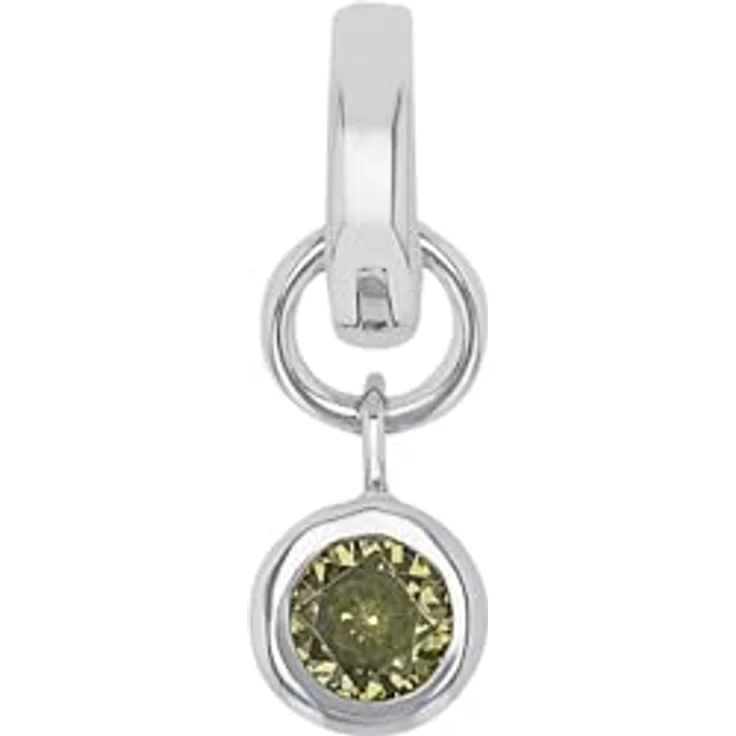 Amor Charm Geburtsstein Januar, 925 Sterling Silber Damen Charms mit synthetischem Zirkonia, 1,5 cm, kommt in Schmuck Geschenkbox – Bild 1