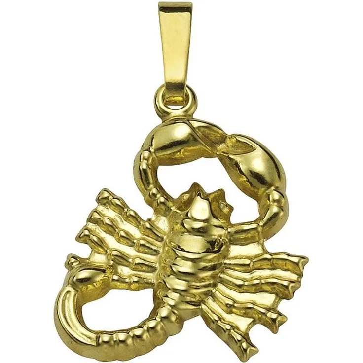Vivance Kettenanhänger 585/- Gelbgold glanz, Sternzeichen Skorpion, 1,8 cm, Damen
