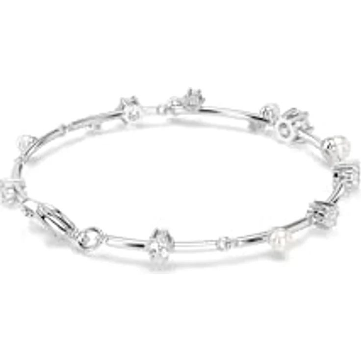 Swarovski Damen-Armband Metall mit Kristall, One Size, Silber 89205810 – Bild 5