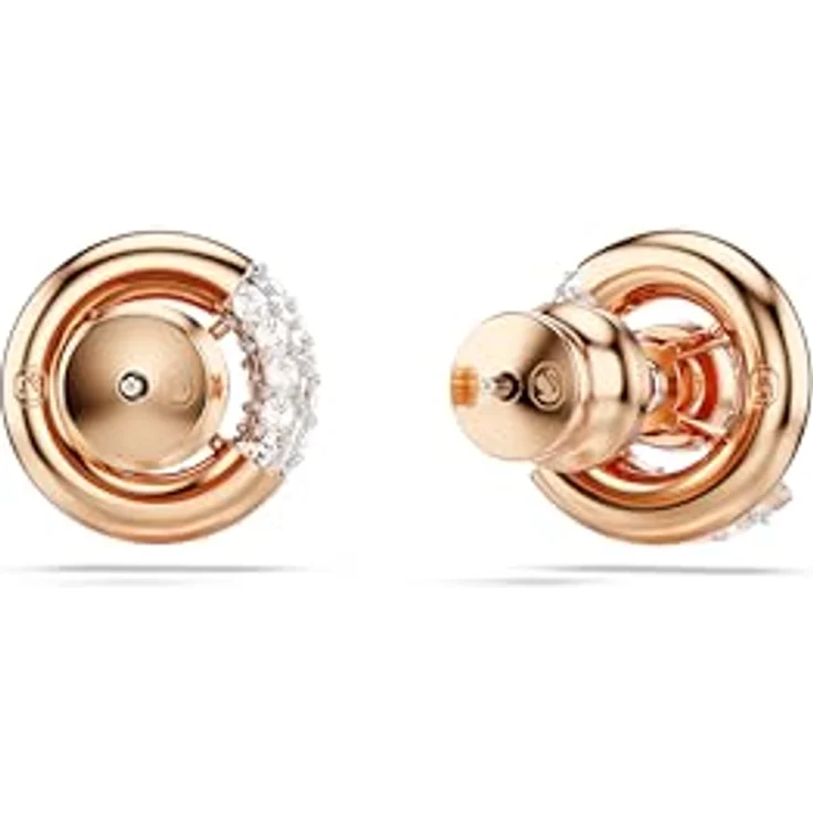 Swarovski Dextera Ohrstecker, Roségold mit Swarovski® Zirkonia und klarem Kristallpavé – Bild 4