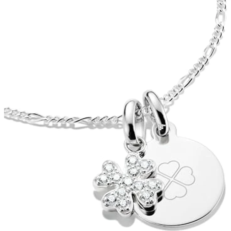 Thomas Sabo Charm Club Connect Charm-Anhänger Coin, aus recyceltem 925 Silber mit filigraner Öse, flexibel kombinierbar – Bild 2
