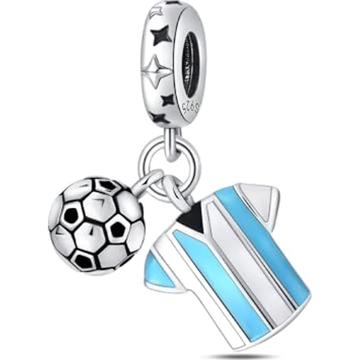 HappyStar 925 Sterling Silber I LOVE MOM Charm, Dangle Anhänger für Pandora Armbänder, Bead Charms mit 5A-Zirkonen, ideales Geschenk zum Muttertag – Bild 1
